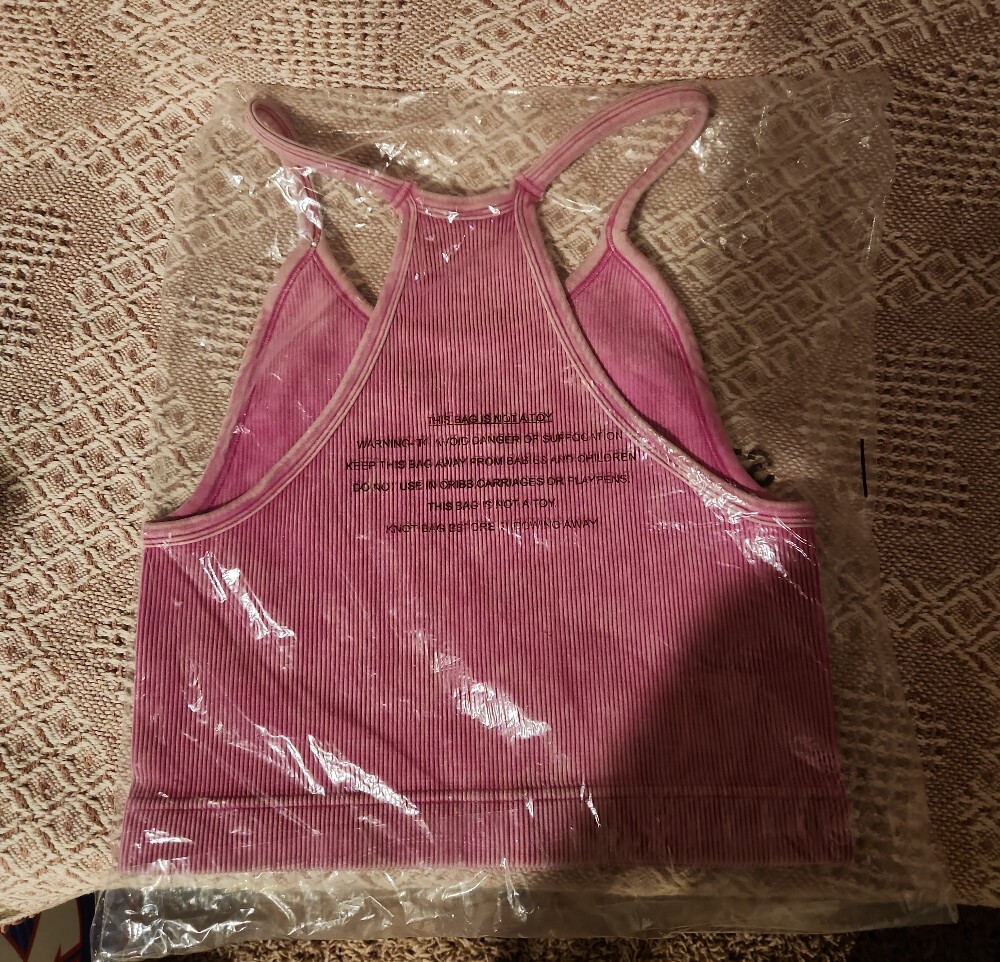 Zenana Outfitters Dusty Rose Ribbed Racerback Crop Tank - Picture 2 of 4